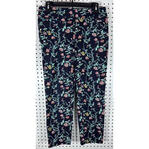 Loft floral Marissa Riviera pants size 0 measures as a 8/10